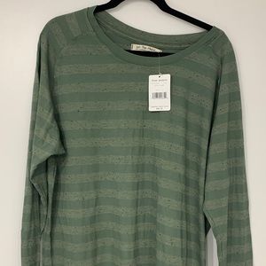 Free People olive combo long sleeve (L) NEVER WORN